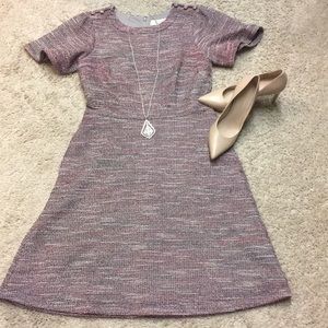LOFT Petite Short Sleeve Sheath Dress w POCKETS!